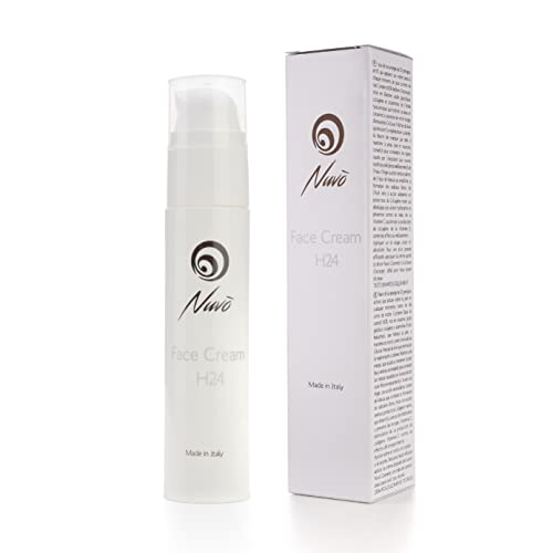 Nuvo' Crema Viso Acne brufoli Contro arrossamenti Pori dilatati Bava di Lumaca Aloe Acido ialuronico Idratante Rimedio per Pelle Impura Mista Grassa Uomo Donna Made in Italy 50ml