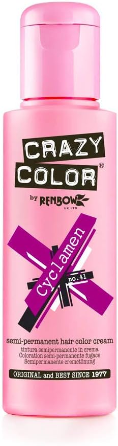 Renbow Crazy Color No.41 Cyclamen Semi-Permanent Cream 100ml Cyclamen 100 ml (Confezione da 1)